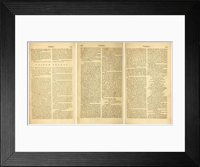 Framed Print : COLUMBIAN MAGAZINE reporting of the First sessions of the US Congress in May 1789 Framed Print : COLUMBIAN MAGAZINE reporting of the First sessions of the US Congress in May 1789
