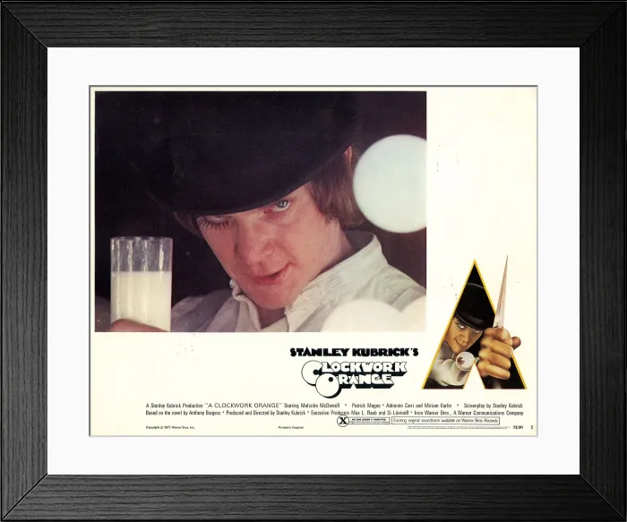 Framed Print : A CLOCKWORK ORANGE, Malcolm McDowell, 1971