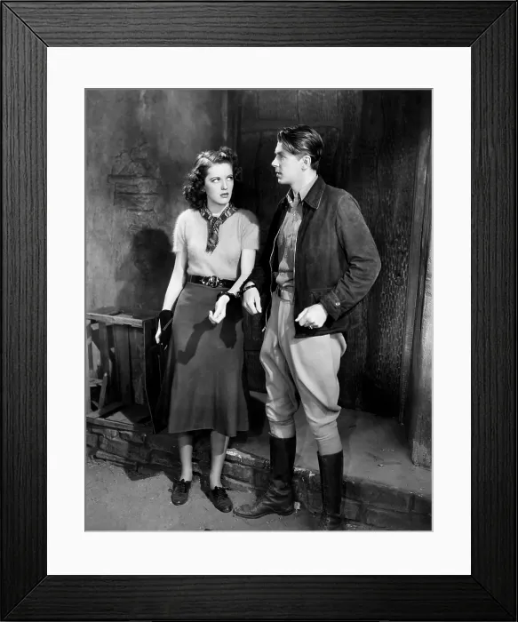 Framed Print : CODE OF THE SECRET SERVICE, from left, Rosella Towne, Ronald Reagan, 1939