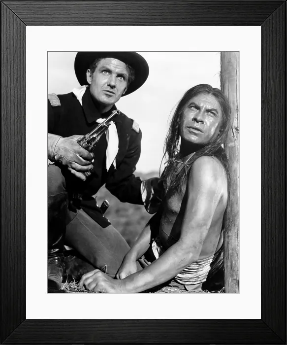 Framed Print : CONQUEST OF COCHISE, from left: Robert Stack, John Hodiak, 1953 Framed Print : CONQUEST OF COCHISE, from left: Robert Stack, John Hodiak, 1953