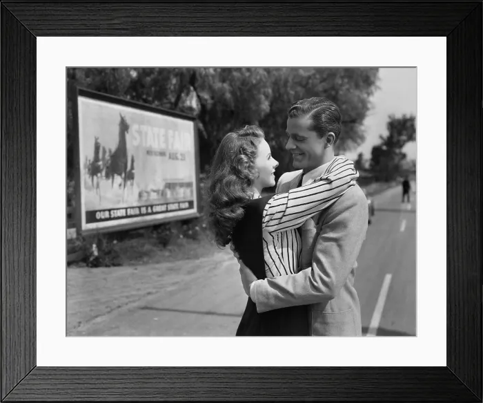 Framed Print : STATE FAIR, Jeanne Crain, Dana Andrews, 1945. TM and Copyright 20th Century Fox Film Corp. All rights reserved. Courtesy: Everett Collection Framed Print : STATE FAIR, Jeanne Crain, Dana Andrews, 1945. TM and Copyright 20th Century Fox Film Corp. All rights reserved. Courtesy: Everett Collection