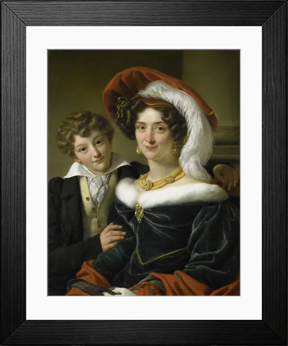 Framed Print : Portrait of Rudolphina Wilhelmina Elizabeth de Sturler, by Cornelis Kruseman, 1829, Dutch painting, oil on canvas Framed Print : Portrait of Rudolphina Wilhelmina Elizabeth de Sturler, by Cornelis Kruseman, 1829, Dutch painting, oil on canvas