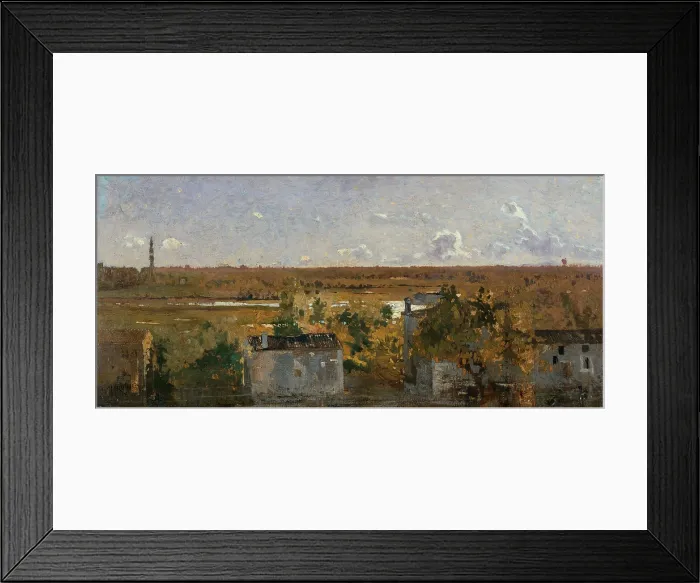 Framed Print : Ciardi Guglielmo, Treviso Countryside, 1868 - 1869, 19th Century, canvas, Italy, Veneto, Venice, Ca Pesaro, International Gallery of Modern Art Framed Print : Ciardi Guglielmo, Treviso Countryside, 1868 - 1869, 19th Century, canvas, Italy, Veneto, Venice, Ca Pesaro, International Gallery of Modern Art
