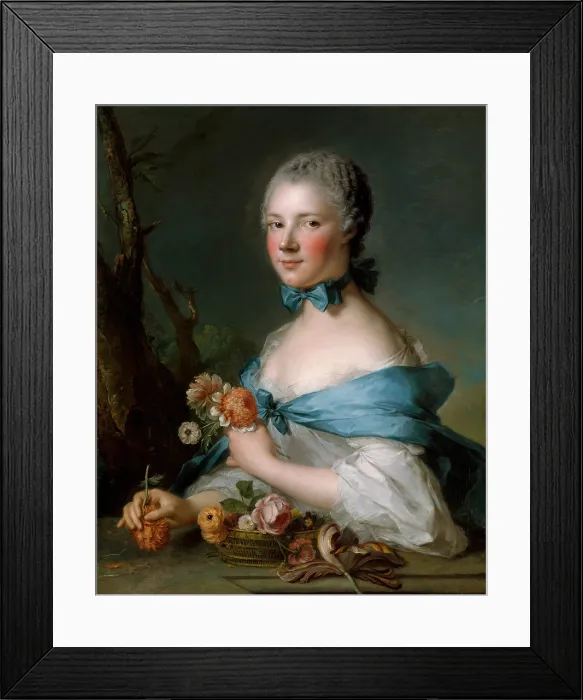 Framed Print : THE MARQUISE PERRIN DE CYPIERRE, by Jean Marc Nattier, 1753, French oil painting, oil on canvas Framed Print : THE MARQUISE PERRIN DE CYPIERRE, by Jean Marc Nattier, 1753, French oil painting, oil on canvas