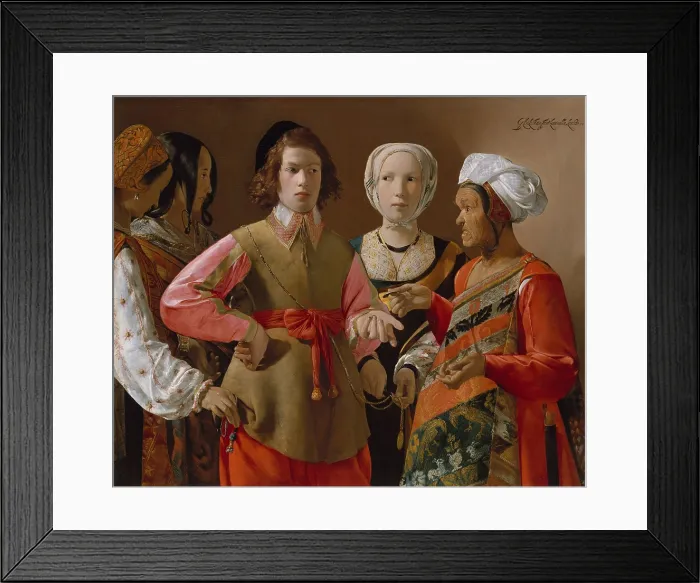 Framed Print : THE FORTUNE -TELLER, by Georges de La Tour, 1630-1639, French painting, oil on canvas Framed Print : THE FORTUNE -TELLER, by Georges de La Tour, 1630-1639, French painting, oil on canvas