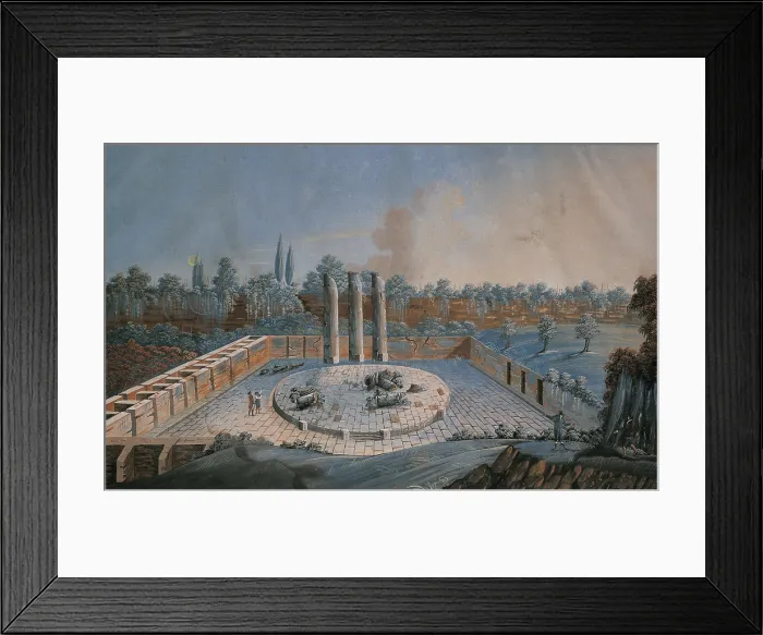 Framed Print : Serapeum (Serapeo), by unknown artist, 18th Century, oil on canvas, 27 x 43, 5 cm - Whole artwork view Framed Print : Serapeum (Serapeo), by unknown artist, 18th Century, oil on canvas, 27 x 43, 5 cm - Whole artwork view