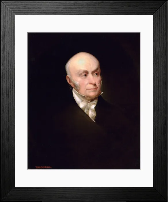 Framed Print : JOHN QUINCY ADAMS, by Edward Marchant, 1840, American painting, oil on canvas Framed Print : JOHN QUINCY ADAMS, by Edward Marchant, 1840, American painting, oil on canvas