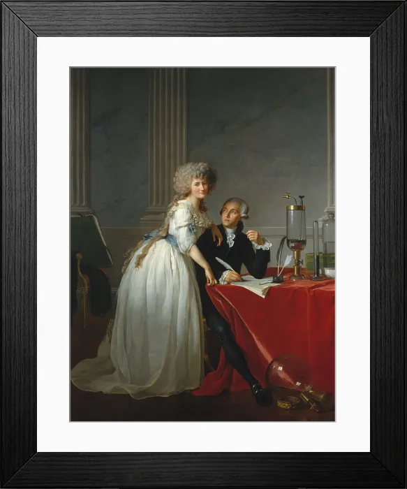 Framed Print : ANTOINE-LAURENT LAVOISIER AND HIS WIFE, by Jacques Louis David, 1788, French painting, oil on canvas Framed Print : ANTOINE-LAURENT LAVOISIER AND HIS WIFE, by Jacques Louis David, 1788, French painting, oil on canvas