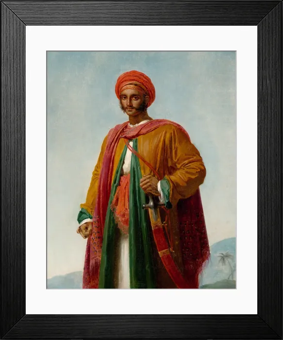 Framed Print : STUDY FOR PORTRAIT OF AN INDIAN, by Anne Louis Girodet-Trioson, 1807, French oil painting Framed Print : STUDY FOR PORTRAIT OF AN INDIAN, by Anne Louis Girodet-Trioson, 1807, French oil painting