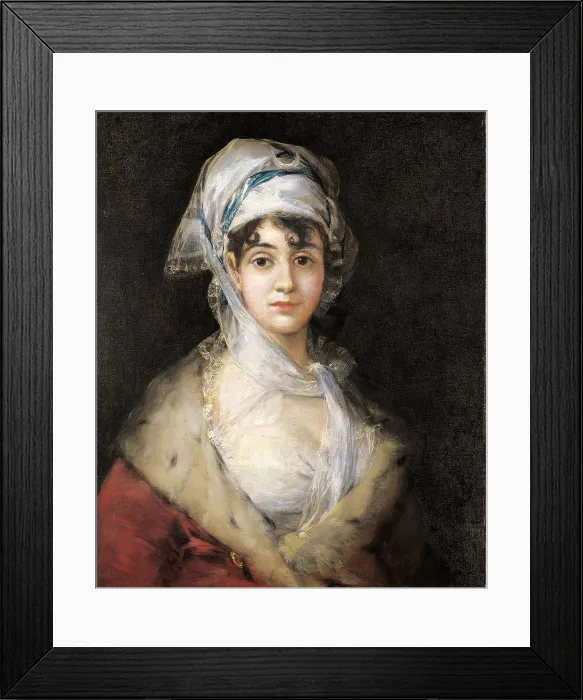 Framed Print : Portrait of the Actress Antonia de Zarate, by Francisco Goya y Lucientes, 1810 - 1811, 19th Century, oil on canvas, 71 x 58 cm - Russia, Saint Petersburg