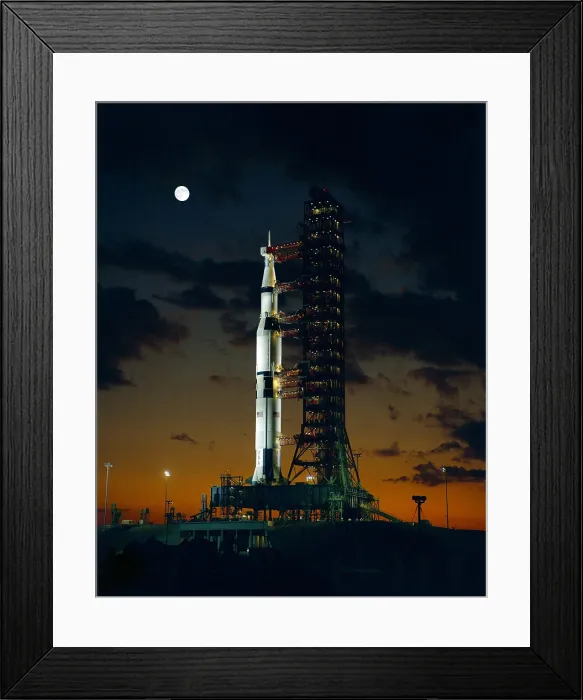 Framed Print : First test flight of a giant Saturn V rocket for the Apollo 4 mission at the Kennedy Space Center. Nov. 8, 1967 Framed Print : First test flight of a giant Saturn V rocket for the Apollo 4 mission at the Kennedy Space Center. Nov. 8, 1967