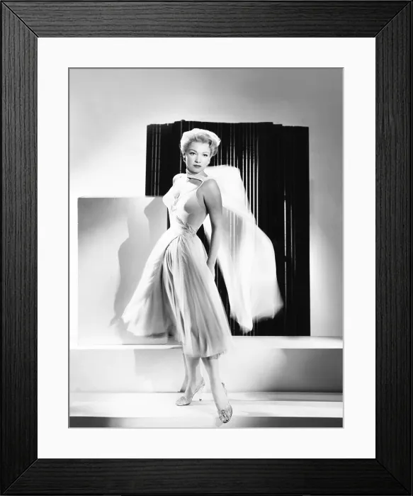 Framed Print : THE COME ON, Anne Baxter, in a silk-chiffon gown by Edith Head, 1956