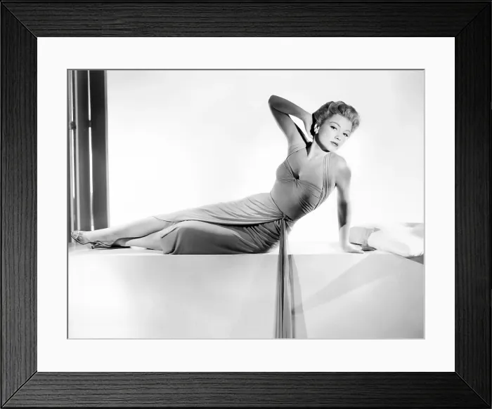 Framed Print : THE COME ON, Anne Baxter, in a gown by Edith Head, 1956