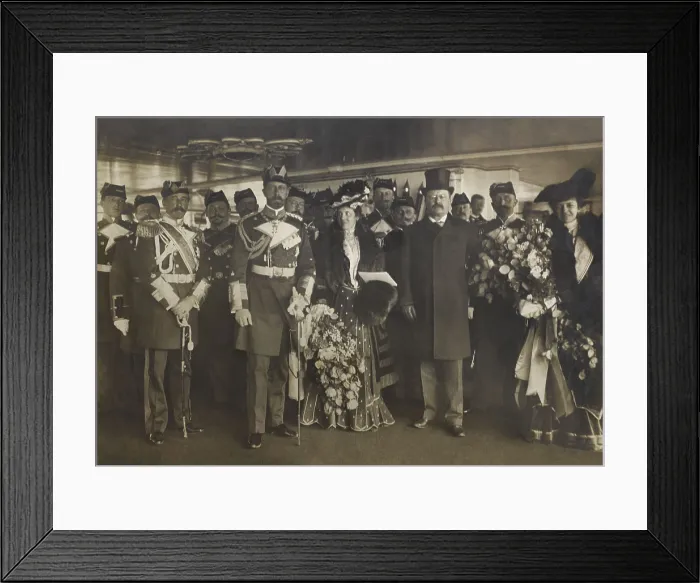 Framed Print : President Theodore Roosevelt with group including Prince Henry of Prussia, Feb. 25, 1902
