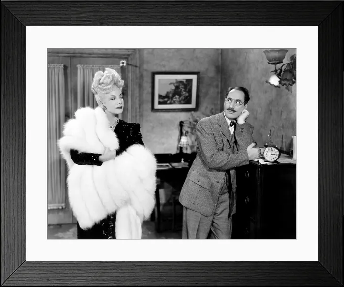 Framed Print : COPACABANA, from left, Carmen Miranda, Groucho Marx, 1947 Framed Print : COPACABANA, from left, Carmen Miranda, Groucho Marx, 1947