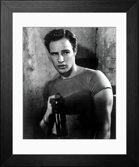 Framed Print : A STREETCAR NAMED DESIRE, Marlon Brando, 1951 Framed Print : A STREETCAR NAMED DESIRE, Marlon Brando, 1951