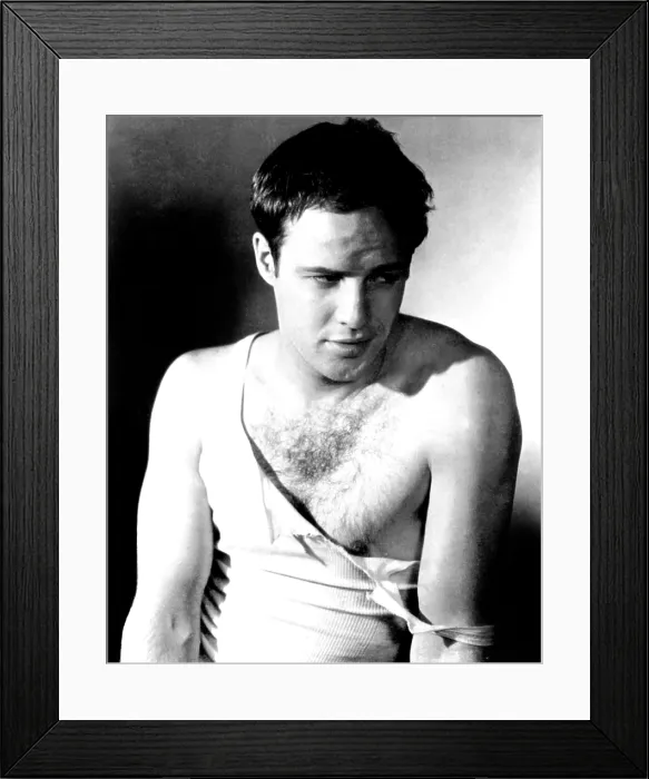 Framed Print : A STREETCAR NAMED DESIRE, Marlon Brando, 1951