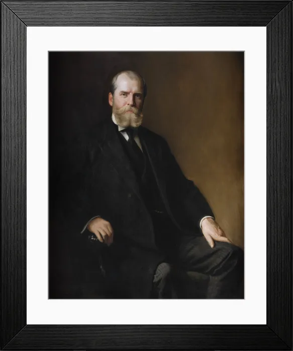 Framed Print : Charles Evans Hughes official portrait as Governor of New York State from 1907-1910 Framed Print : Charles Evans Hughes official portrait as Governor of New York State from 1907-1910