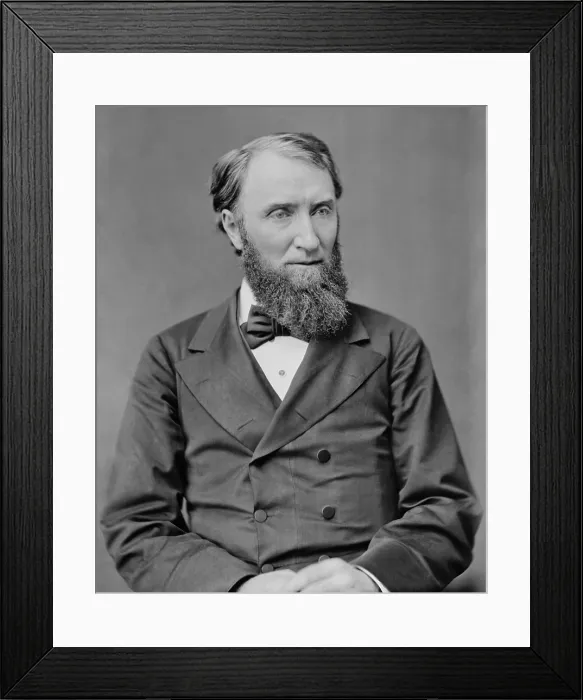 Framed Print : Joseph Cannon was elected to the House of Representatives in 1873 at age 27. He was an Illinois lawyer, who served in Congress for 34 years, retiring at age 87 (BSLOC_2017_8_87)