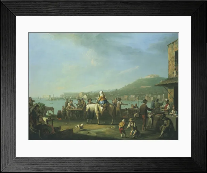 Framed Print : Sellers of Provender on the Via della Marinella (Venditori di vivande sulla via della Marinella), by Pietro Fabris, 18th Century, oil on canvas - Whole artwork view Framed Print : Sellers of Provender on the Via della Marinella (Venditori di vivande sulla via della Marinella), by Pietro Fabris, 18th Century, oil on canvas - Whole artwork view