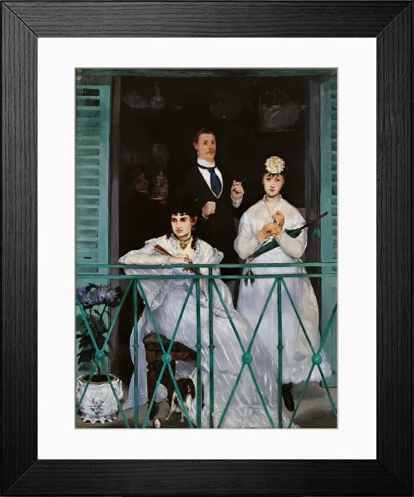 Framed Print : The Balcony, by Edouard Manet, 1868 - 1869, 19th Century, oil on canvas, 170 x 124 cm - France, Paris, Muse d'Orsay. Whole artwork view