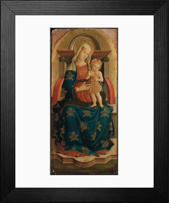 Framed Print : Polyptych of Monterubbiano, by Pietro Alemanno, 1475, 15th Century, tempera on board - Italy, Lombardy, Milan, Brera Collection. Detail Framed Print : Polyptych of Monterubbiano, by Pietro Alemanno, 1475, 15th Century, tempera on board - Italy, Lombardy, Milan, Brera Collection. Detail