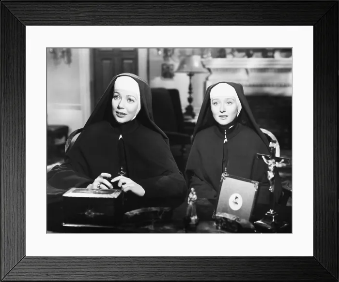 Framed Print : COME TO THE STABLE, from left: Loretta Young, Celeste Holm, 1949, TM & Copyright 20th Century Fox Film Corp. / courtesy Everett Collection Framed Print : COME TO THE STABLE, from left: Loretta Young, Celeste Holm, 1949, TM & Copyright 20th Century Fox Film Corp. / courtesy Everett Collection