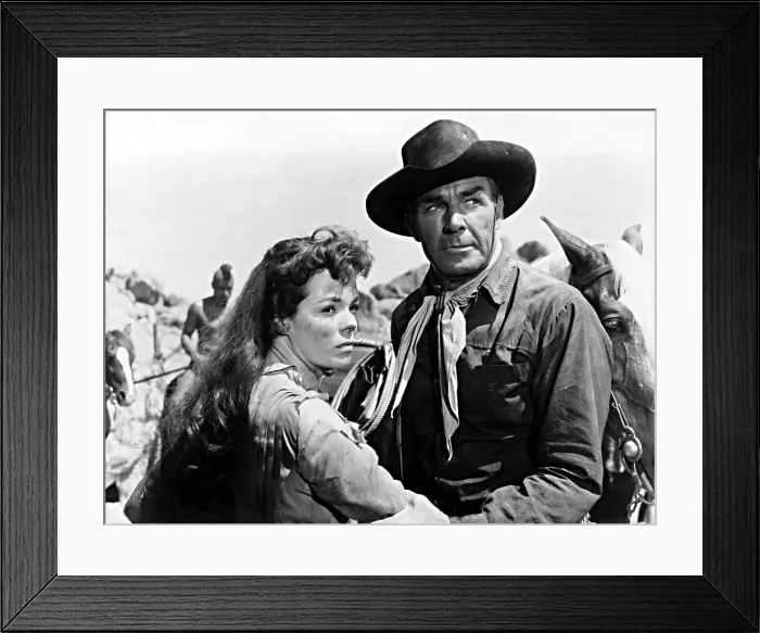 Framed Print : COMANCHE STATION, Nancy Gates, Randolph Scott, 1960