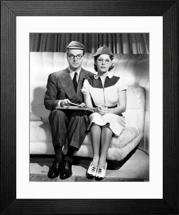 Framed Print : COLLEGE SWING, from left, Bob Hope, Martha Raye, 1938