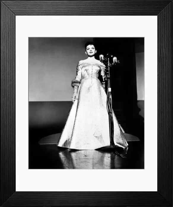 Framed Print : A STAR IS BORN, Judy Garland, in a gown by Jean Louis, 1954 Framed Print : A STAR IS BORN, Judy Garland, in a gown by Jean Louis, 1954