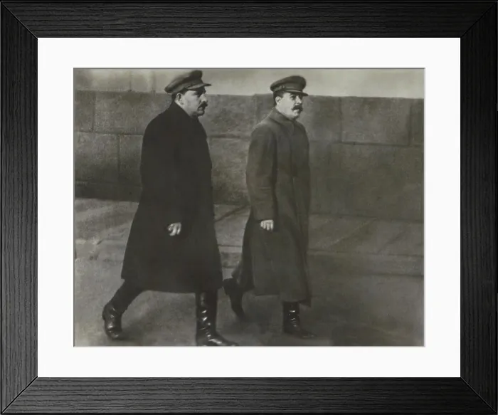 Framed Print : Joseph Stalin and Lazar Kaganovich attending the opening of the Moscow subway, c. 1935. Photograph by Mospo Sostawitol Framed Print : Joseph Stalin and Lazar Kaganovich attending the opening of the Moscow subway, c. 1935. Photograph by Mospo Sostawitol