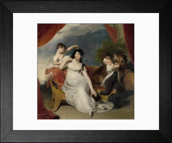 Framed Print : Maria Mathilda Bingham with Two of her Children, by Thomas Lawrence, c. 1810-18, oil on canvas Framed Print : Maria Mathilda Bingham with Two of her Children, by Thomas Lawrence, c. 1810-18, oil on canvas