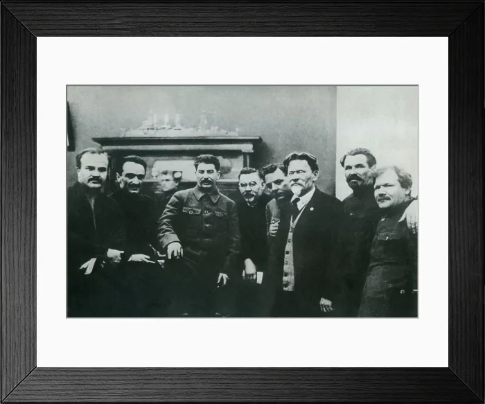 Framed Print : Stalin photographed with high Soviet officials, in March 1929 Framed Print : Stalin photographed with high Soviet officials, in March 1929
