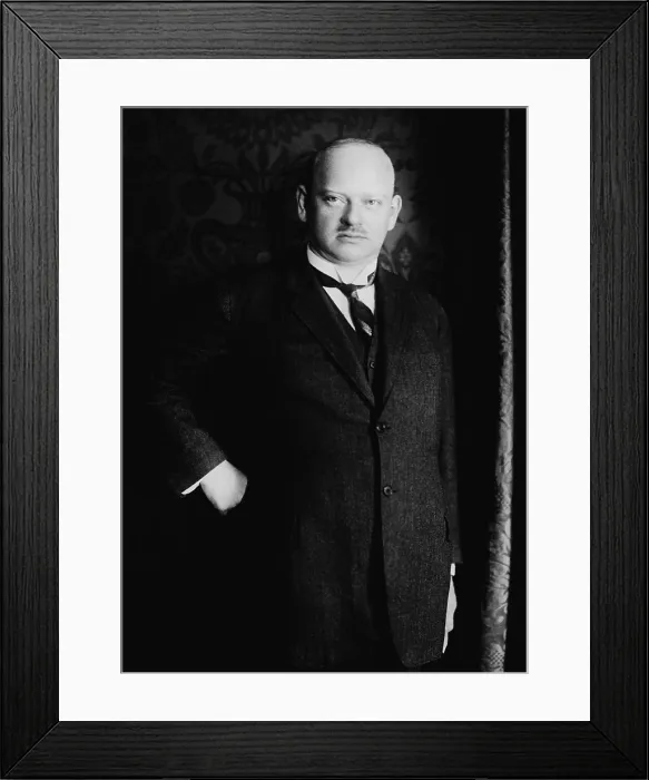 Framed Print : Gustav Stresemann, German liberal politician and statesman, served as Foreign Minister from 1923-29
