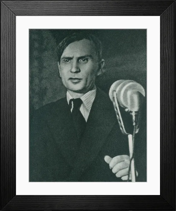 Framed Print : Trofim Lysenko, Soviet Russian biologist, opposed genetics theories of Gregor Mendel