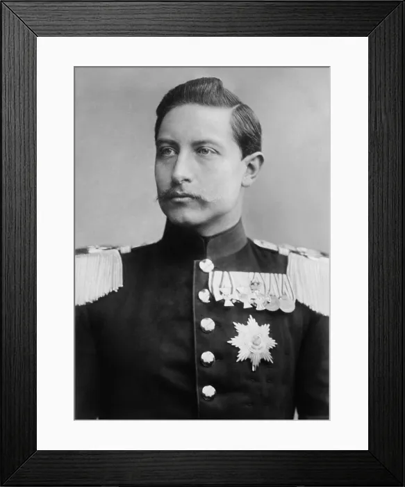 Framed Print : Kaiser Wilhelm II, as a 24 year old prince 1883