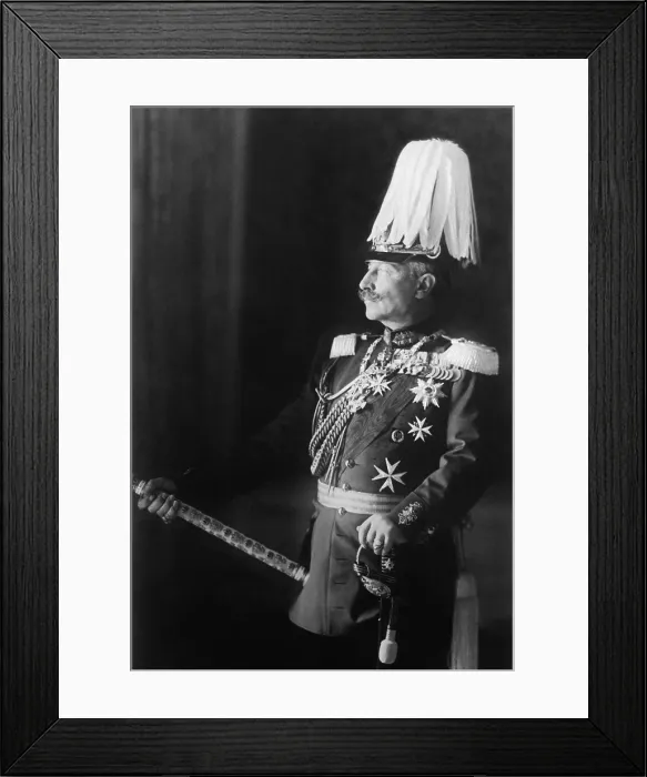 Framed Print : Kaiser Wilhelm II of Germany, c. 1918. After the collapse of German armies, Wilhelm abdicated on Nov. 9, 1918