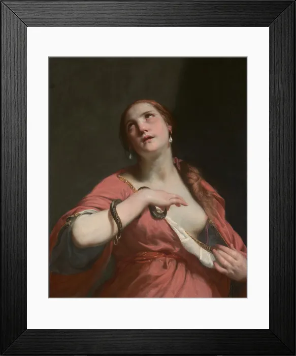 Framed Print : THE DEATH OF CLEOPATRA, by Guido Cagnacci, 1645-55, Italian painting, oil on canvas Framed Print : THE DEATH OF CLEOPATRA, by Guido Cagnacci, 1645-55, Italian painting, oil on canvas