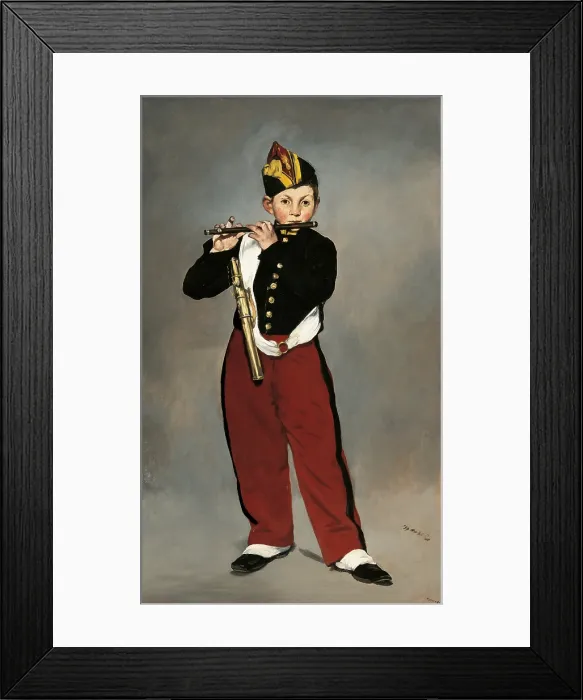 Framed Print : The Fifer or Young Flautist (Le Joueur de fifre), by Eduard Manet, 1866, 19th Century, oil on canvas, 160 x 98 cm - France, Paris, Muse d'Orsay. Whole artwork view