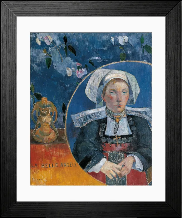 Framed Print : The beautiful Angle, by Paul Gauguin, 1889, 19th Century, oil on canvas - France, Paris, Muse d'Orsay. Whole artwork view Framed Print : The beautiful Angle, by Paul Gauguin, 1889, 19th Century, oil on canvas - France, Paris, Muse d'Orsay. Whole artwork view