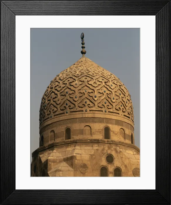 Framed Print : Dome of the Tomb of Amir Azrumuk, by Mamluk craftsmen, 1503, 16th Century, sandstone - Whole artwork view