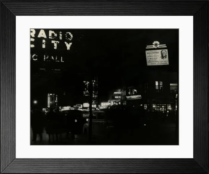 Framed Print : Italian American bill board for Franklin Roosevelt's 1940 campaign. (BSLOC_2013_5_143)