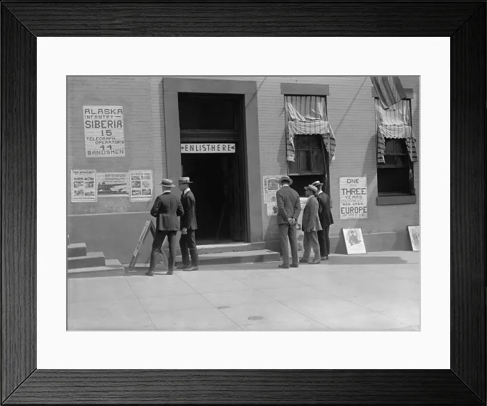 Framed Print : U.S. Army recruiting Station service in Siberia and Europe in 1919, after WW1. (BSLOC_2013_5_152) Framed Print : U.S. Army recruiting Station service in Siberia and Europe in 1919, after WW1. (BSLOC_2013_5_152)