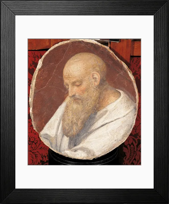 Framed Print : Head of an Old Man, by Bernardino Luini, 16th Century, fresco, 28 cm - Italy, Lombardy, Milan, Brera Art Gallery Framed Print : Head of an Old Man, by Bernardino Luini, 16th Century, fresco, 28 cm - Italy, Lombardy, Milan, Brera Art Gallery