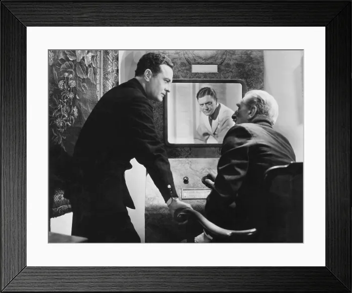 Framed Print : TRANSATLANTIC TUNNEL, (aka THE TUNNEL, aka TRANS-ATLANTIC TUNNEL), Richard Dix (on screen), C. Aubrey Smith (seated), 1935 Framed Print : TRANSATLANTIC TUNNEL, (aka THE TUNNEL, aka TRANS-ATLANTIC TUNNEL), Richard Dix (on screen), C. Aubrey Smith (seated), 1935