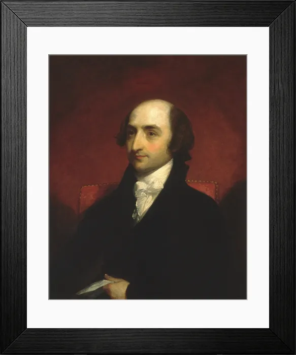 Framed Print : Albert Gallatin, by Gilbert Stuart, 1803, American painting, oil on canvas Framed Print : Albert Gallatin, by Gilbert Stuart, 1803, American painting, oil on canvas