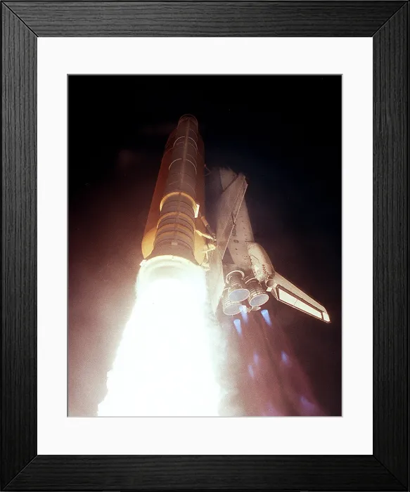 Framed Print : Launch of Endeavour, the 113th space shuttle mission. It delivered a structure for the International Space Station, ferried the Expedition 6 crew, and returned Expedition 5 crew