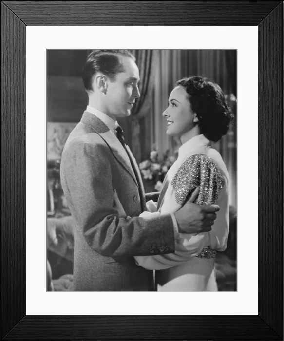 Framed Print : DANGEROUS, from left: Franchot Tone, Margaret Lindsay, 1935