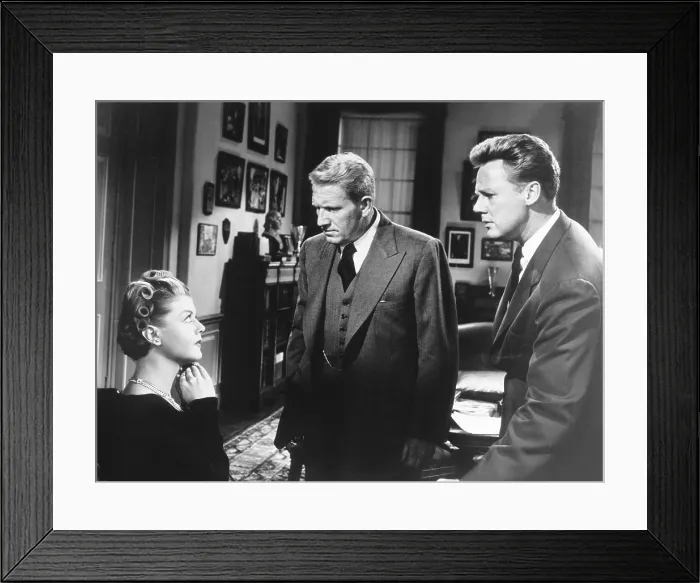 Framed Print : STATE OF THE UNION, from left: Angela Lansbury, Spencer Tracy, Van Johnson, 1948