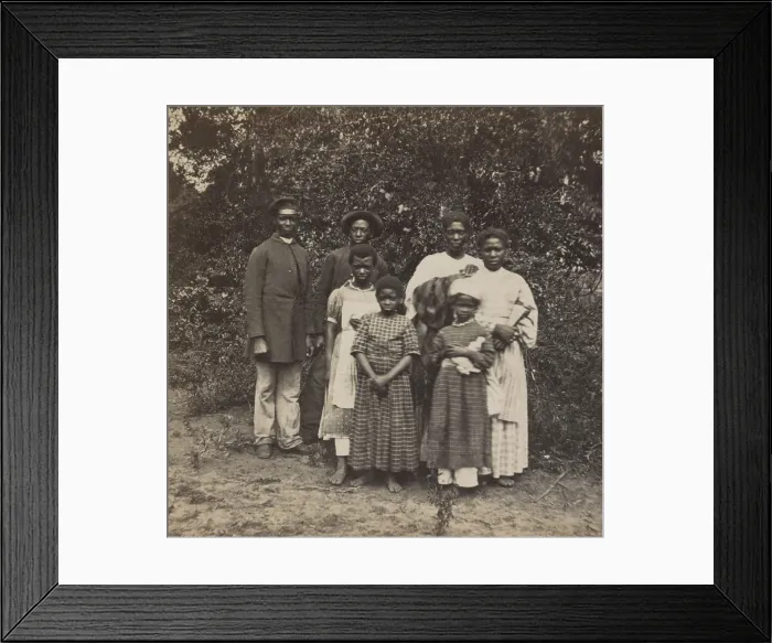Framed Print : African American Freedmen, women, and children on St. Helena Island, SC, 1863-66 Framed Print : African American Freedmen, women, and children on St. Helena Island, SC, 1863-66